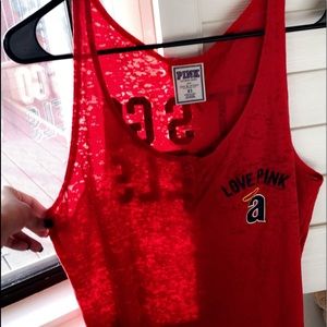 PINK Angels Baseball Tank